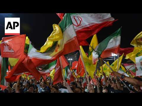 Thousands of Hezbollah supporters in Beirut vow loyalty to late Iranian leader Khamenei