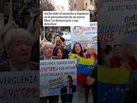 Escrache a Zapatero en la presentación de su nuevo libro en Madrid #Escrache #Zapatero #Libro