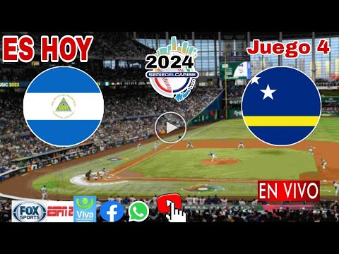 Nicaragua vs. Curazao en vivo, donde ver, a que hora juega Nicaragua vs. Curazao béisbol 2024