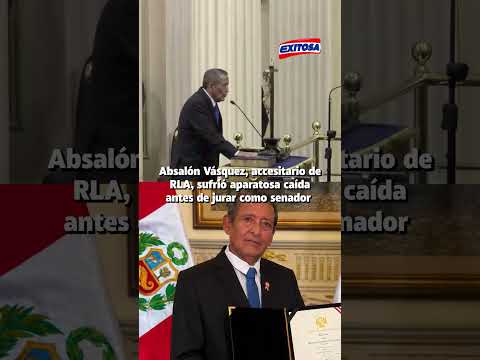 🔴🔵 Absalón Vásquez, accesitario de Rafael López Aliaga, sufrió una aparatosa caída