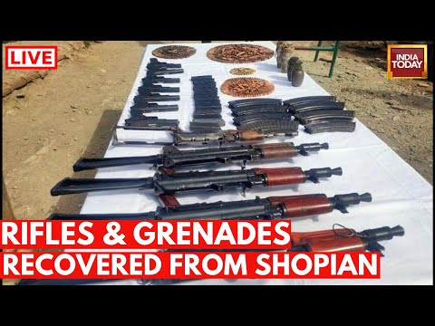 J&K News LIVE: Weapons Of Lashkar Terrorists Recovered | Cache Of Arms & Ammunition Seized
