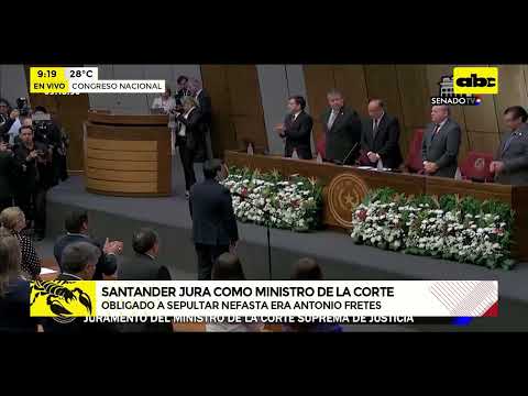 Santander jura como nuevo ministro de la Corte