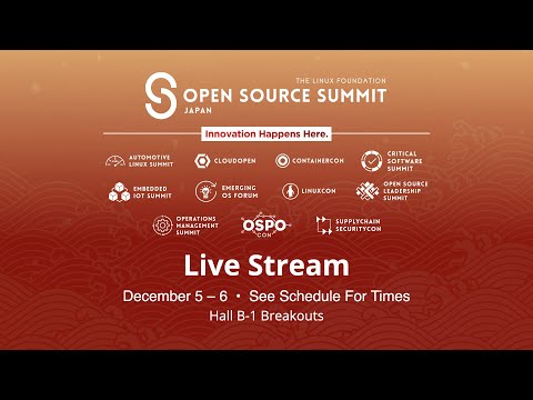 OSS Japan 2023 - Open Source Leadership Summit - Hall B1 - Live from Tokyo, Japan