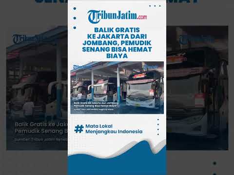 #shorts  BISA HEMAT BIAYA, Pemudik Senang Balik Gratis ke Jakarta dari Jombang