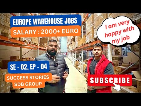 Europe warehouse jobs with TRC, with high salary, dependent visa, PR & facilities #europejobs - S2E4