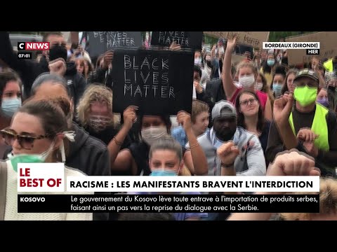 Racisme : les manifestants bravent l'interdiction