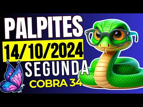 Palpites Do Dia 14/10/2024 | TODAS AS LOTERIAS