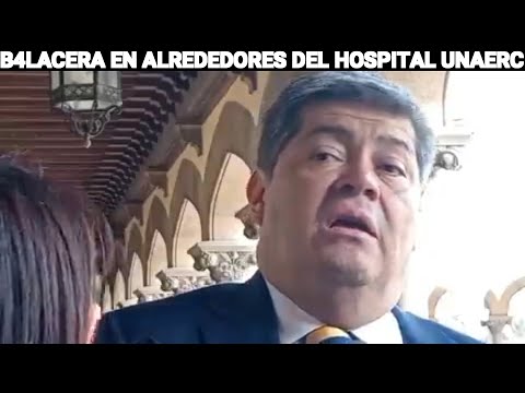 MINISTRO DE GOBERNACIÓN HABLA DE LA B4LACERA EN ALREDEDORES DEL HOSPITAL UNAERC, ZONA 1 GUATEMALA.