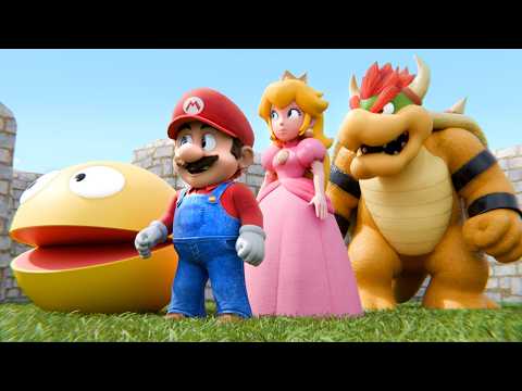 New Pacman and Mario vs Bowser