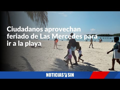 Dominicanos aprovechan feriado de Las Mercedes para ir a la playa de Boca Chica