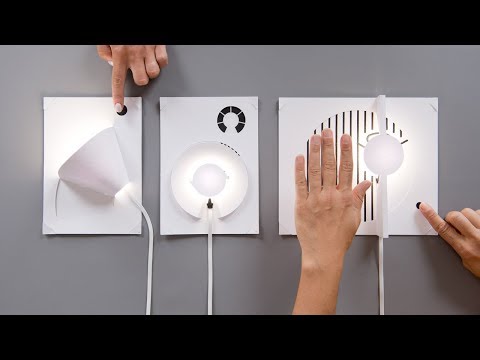 Bare Conductive's DIY lamp kit allows you to build a lamp with a piece of paper