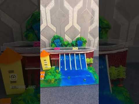 Dam model for school project #scienceproject #schoolproject #viralshort #viralvideo