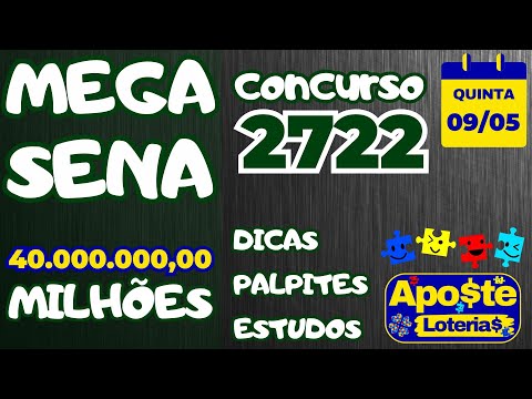 MEGA SENA 2722 ACUMULOU R$ 40.000.000,00 MILHÕES DICAS ESTUDOS E PALPITES #megasena #loteriascaixa