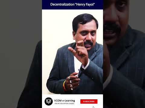 Decentralization ”Henry Fayol” #Shortvideo – #businessmanagement – #BishalSingh – Video@207