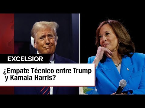 Lucha cerrada por la presidencia: Trump y Kamala Harris empatan en las encuestas