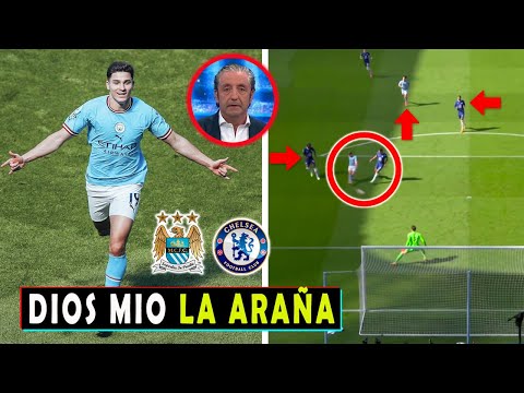 ASI REACCIONA LA PRENSA INGLESA a GOL de JULIAN ALVAREZ MANCHESTER CITY vs CHELSEA 1-0