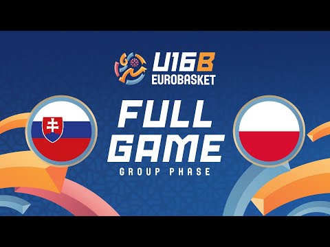 LIVE - Slovakia v Poland | FIBA U16 EuroBasket 2025 Division B | Group Phase