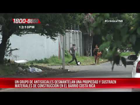Delincuentes desmantelan famosa ferretería en el barrio Costa Rica - Nicaragua