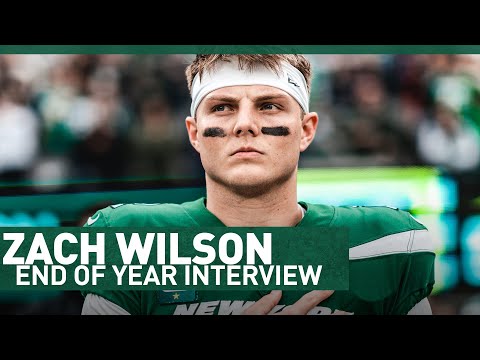 "My Goal This Entire Year Was How Can I Improve" | Zach Wilson Exit Interview | New York Jets | NFL video clip 