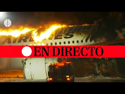 DIRECTO |Aterriza un avión envuelto en llamas en el aeropuerto de Haneda de Japón