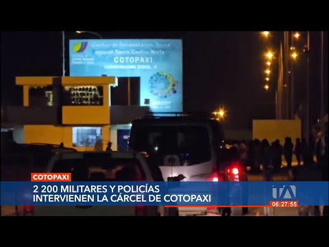 Cotopaxi: 3 privados de libertad fueron trasladados tras intervención de seguridad en la cárcel