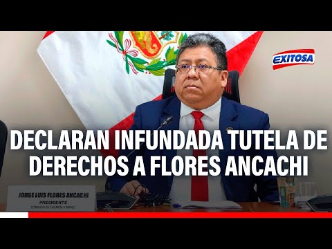 PJ declara infundada tutela de derechos promovida por defensa del congresista Flores Ancachi