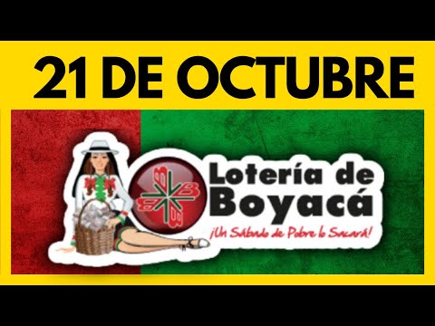 Resultados LOTERIA DE BOYACA Ultimo Sorteo Hoy 21 de OCTUBRE de 2023 de HOY