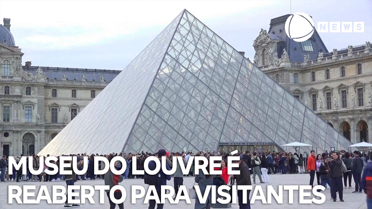 Museu do Louvre reabre para visitantes três dias após roubo de joias