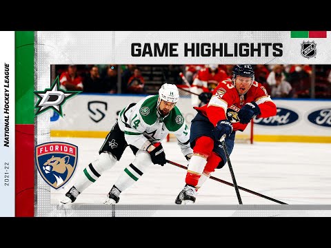 Stars @ Panthers 1/14/22 | NHL Highlights