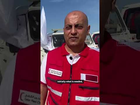 First aid trucks enter Gaza from Rafah crossing