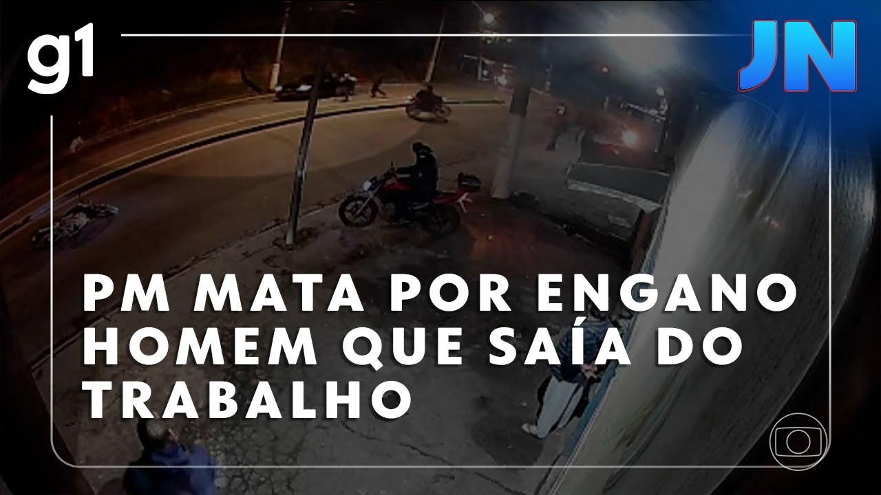 Jornal Nacional PM mata por engano homem que saía do trabalho