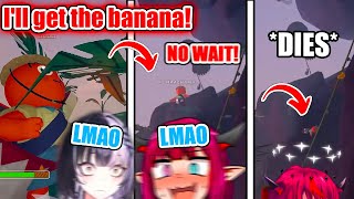 Shiori & IRyS Absolutely Lose It After Launching Haachama With The Can