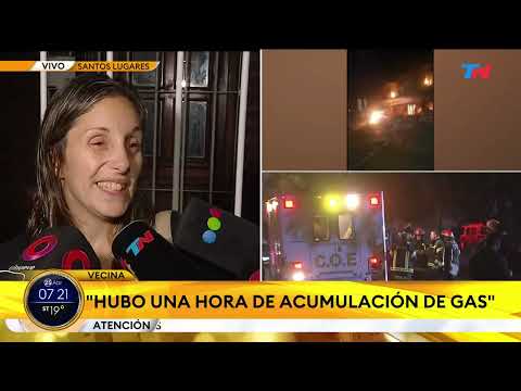 SANTOS LUGARES I Explosión e incendio por una fuga de gas: hay 6 heridos y 40 familias evacuadas