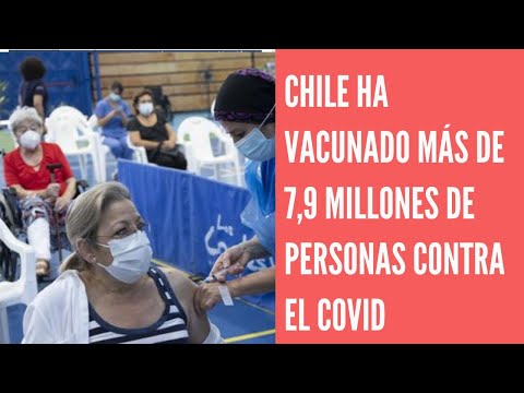 Chile en su plan de vacunación ha vacunado más de 7,9  millones de personas contra COVID