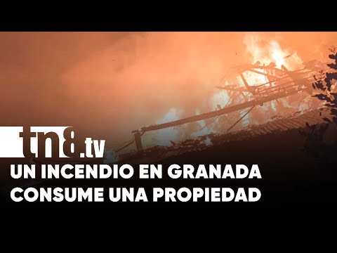 Varilla de cohete encendida provoca incendio en vivienda en Granada - Nicaragua