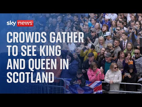 Watch live: Crowds gather to see King and Queen visit Edinburgh for Scottish coronation celebrations