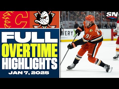 Calgary Flames at Anaheim Ducks | FULL Overtime Highlights - January 7, 2025