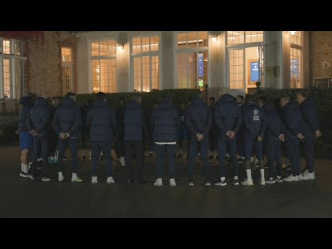 Attentats du 13-Novembre: les Bleus observent une minute de silence | AFP Images