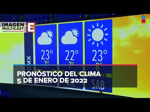 Clima para hoy 5 de enero de 2023