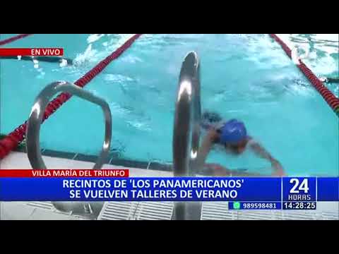 VMT: ofrecen talleres de verano en piscinas olímpicas de los Panamericanos