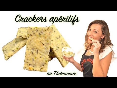 CRACKERS, le petit biscuit pour l'apéro, recette au THERMOMIX