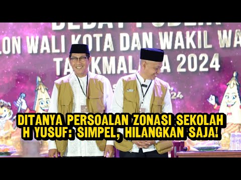 Ditanya Persoalan Zonasi Sekolah, H Yusuf: Simpel, Hilangkan Saja!