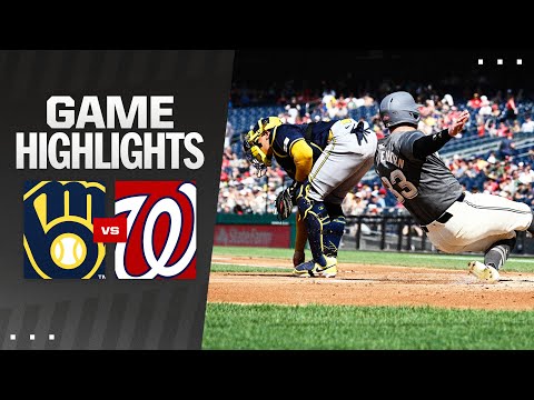 Brewers vs. Nationals Game Highlights (8/3/24) | MLB Highlights