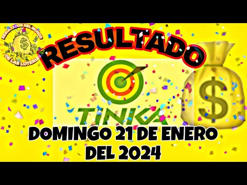 RESULTADOS TINKA DEL DOMINGO 21 DE ENERO DEL 2024 S/5,007,018/LOTERÍA DE PERÚ