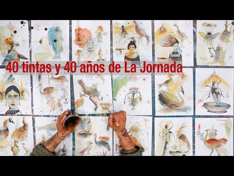 40 tintas y 40 años de La Jornada