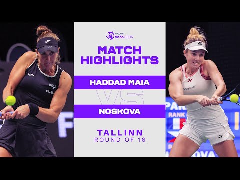 Beatriz Haddad Maia vs. Linda Noskova | 2022 Tallinn Round of 16 | WTA Match Highlights