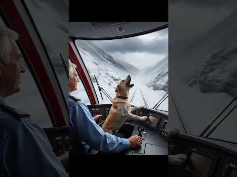 Avalanche Express&dog warning to human#dog #Rescue #Animals #mission #K9 #train