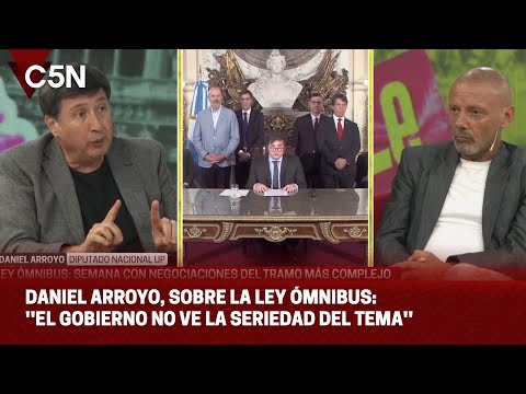 La palabra del diputado DANIEL ARROYO tras la MEDIA SANCIÓN de la LEY ÓMNIBUS