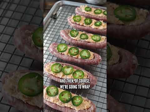 Bacon Wrapped Sausage Popper Recipe | BBQGuys