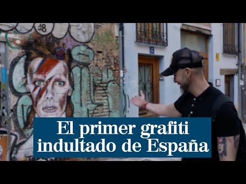 El primer grafiti indultado de España: un David Bowie que Madonna hizo viral